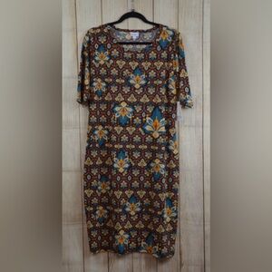 LuLaRoe Julia Multicolor Dress
